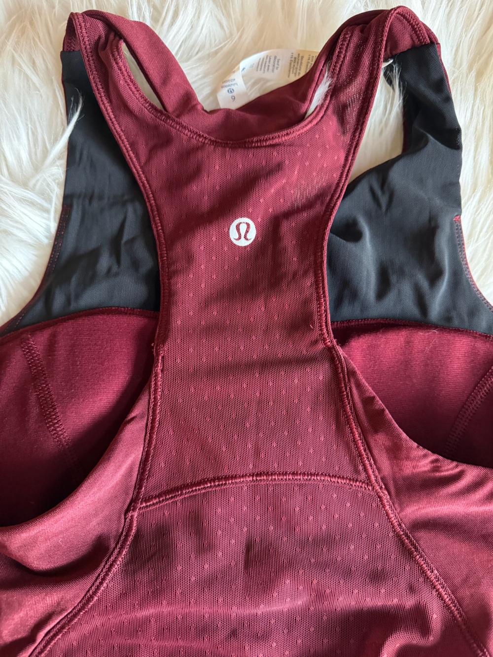 LuluLemon Women's Burgundy Racerback tank